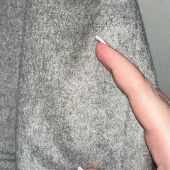 Veronica Beard Longline Car Coat Dickey Wool/Cashmere Blend Light Gray Size 0 - Picture 10 of 10